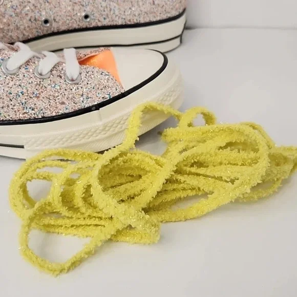 Converse Chuck Taylor All Star JW Anderson Colorblock Glitter Hightop Sneakers - Picture 5 of 7